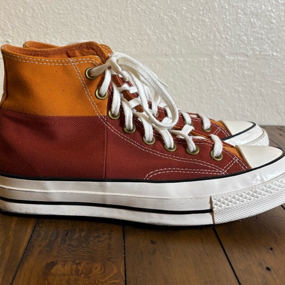 Converse Chuck 70 Hi Men's 7 / Women’s 9 Monarch Rugged Orange/Egret Sneaker - Picture 4 of 12